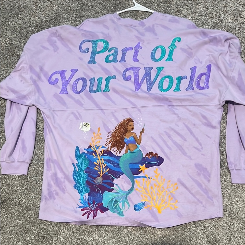 Disney Spirt Jersey Little Mermaid SzL NWT
